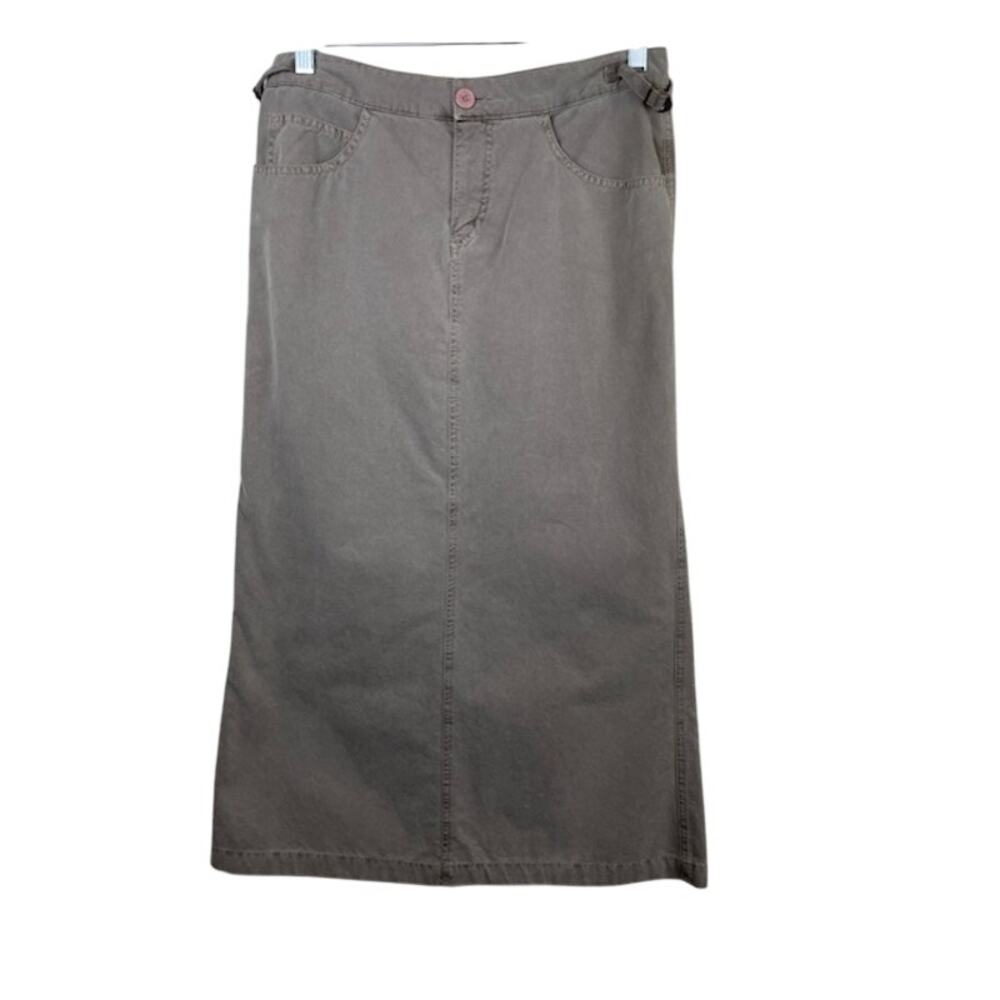 Blue Dot-New Made In The USA 100% Cotton Maxi Skirt Size 8